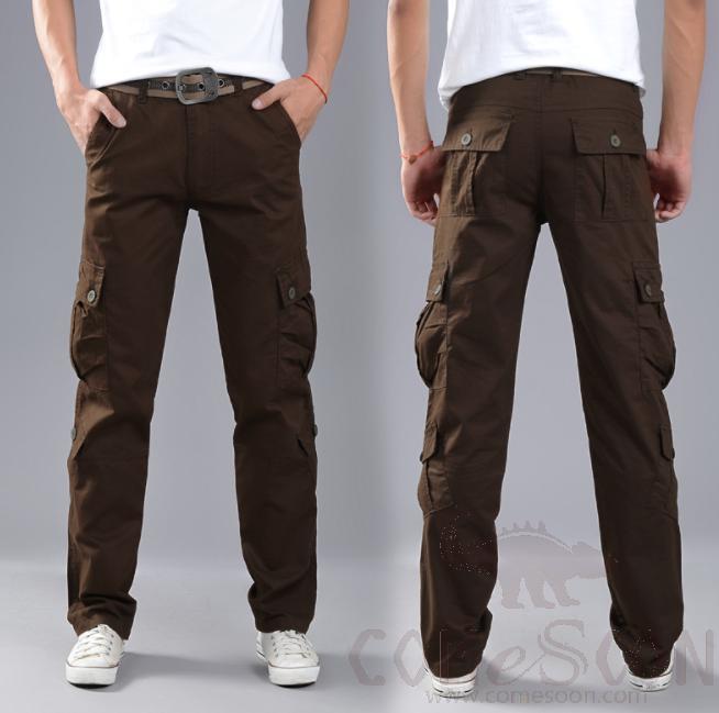 Cargo Trousers-Brown