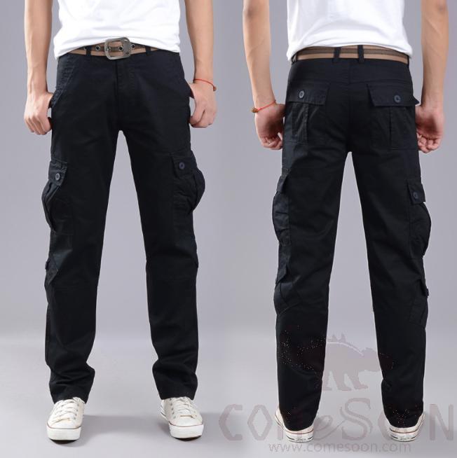 Cargo Trousers-Black