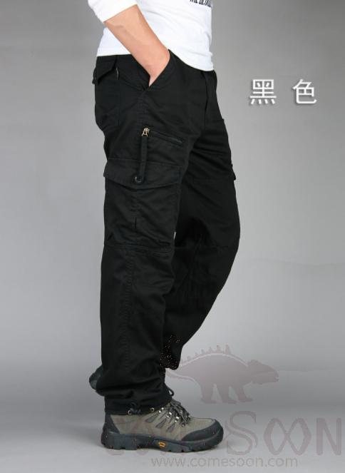 Cargo Trousers-Black