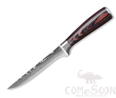 Imitate Damascus Pattern Boning Knife 6 Inch De