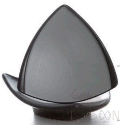 Grey-Black Series Grey Series 7.9 Inch Triangle Plate