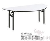 Foldable Half Moon HPL Finishing Table / Banquet Table,D1800*H760mm