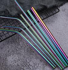 Color S/S Straw 12*215mm Straight