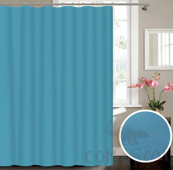 The Blue Water  90g Polyester Pure Pigment Shower Curtain-120* 180cm