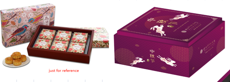 4 PCS Mooncake Box customized