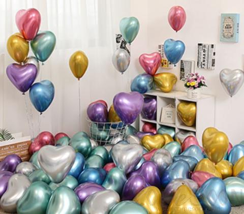 Love shape balloon 10 pcs set Colorful