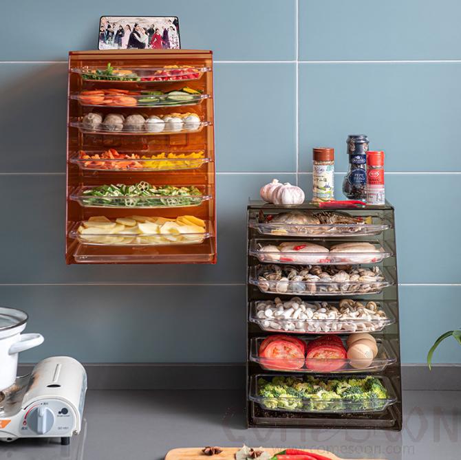 Kitchen dish holder,Sixth floor,Orange