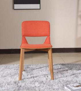 Chair，White Oak Frame + Bent Wood Seat (Birch Core Board With Imported Natural White Oak Veneer) + Fabric，470*500*810mm