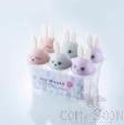 Six Groups Of Frosted Little White Rabbit Ice Mold (Pvc Card),PP,16*10.5*13cm