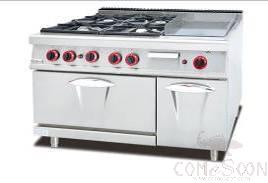 AG700-series Hot Sales 4-burner Gas Range &amp; Griddle &amp; gas Oven