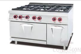 AG700-series Stainless Steel Commercial 6-burner gas range