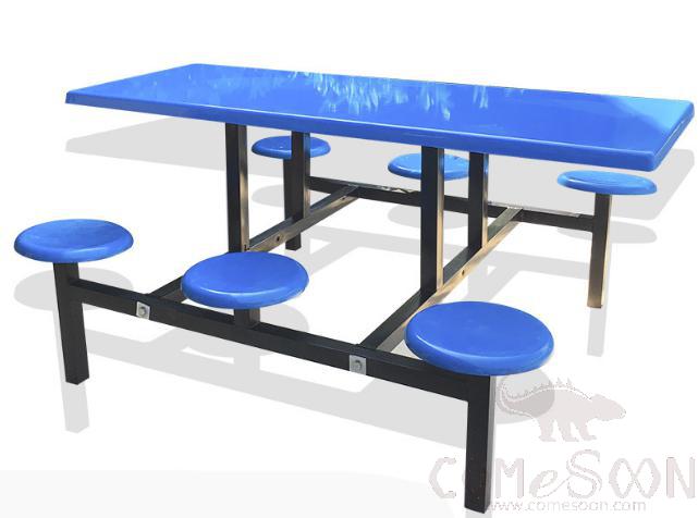 Frp Canteen Tables And Chairs-160*60*75Cm,Plastics And Steel