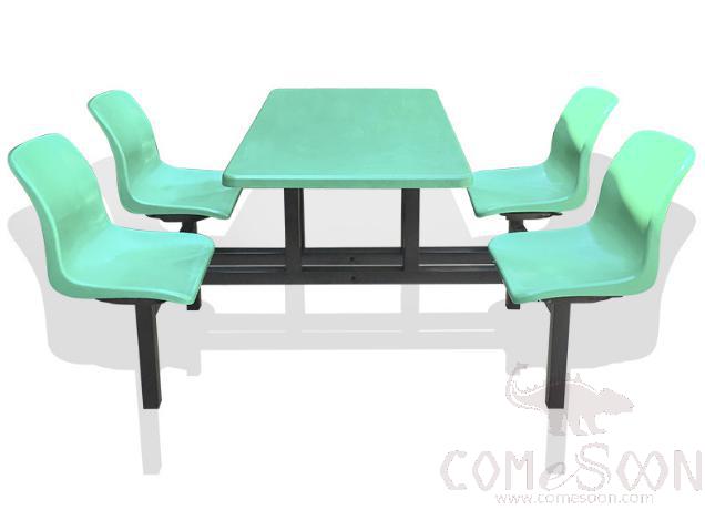 Frp Canteen Tables And Chairs-110*60*75Cm,Plastics And Steel