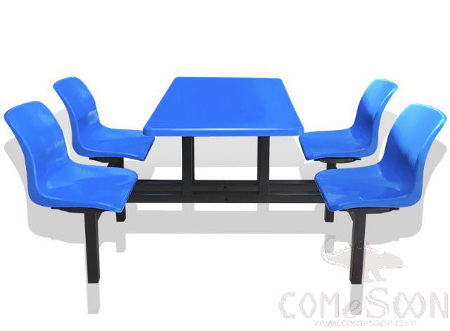 Frp Canteen Tables And Chairs-110*60*75Cm,Plastics And Steel