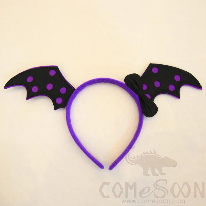 Purple Bat Headband，29*17cm