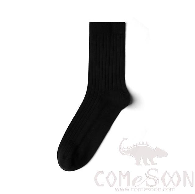 Medium thick pure cotton business men's socks,Black