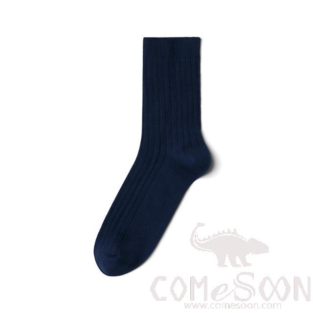 Medium thick pure cotton business men's socks,Dark Blue
