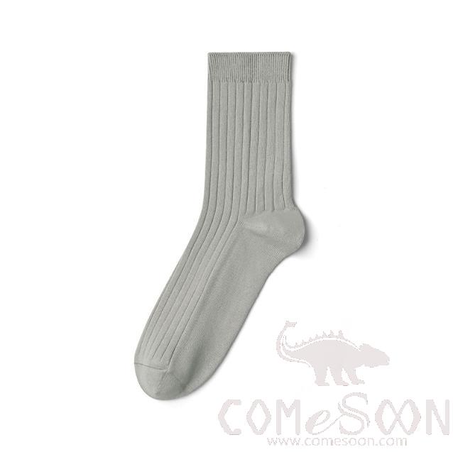 Medium thick pure cotton business men's socks,Grey green