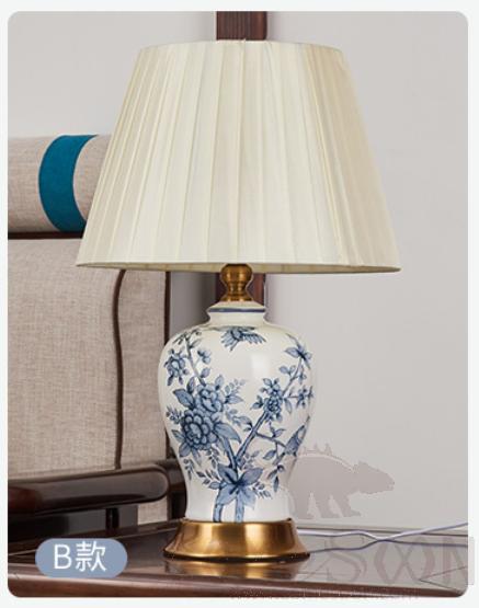 台灯-D33*H54cm-按钮开关