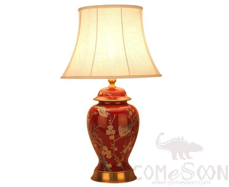 台灯-D33*H58cm-按钮开关