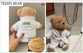 Teddy Bear With Logo，Embroidery，H30CM