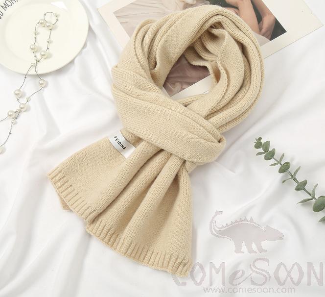 Knitted Scarf, Wool, 160*23cm