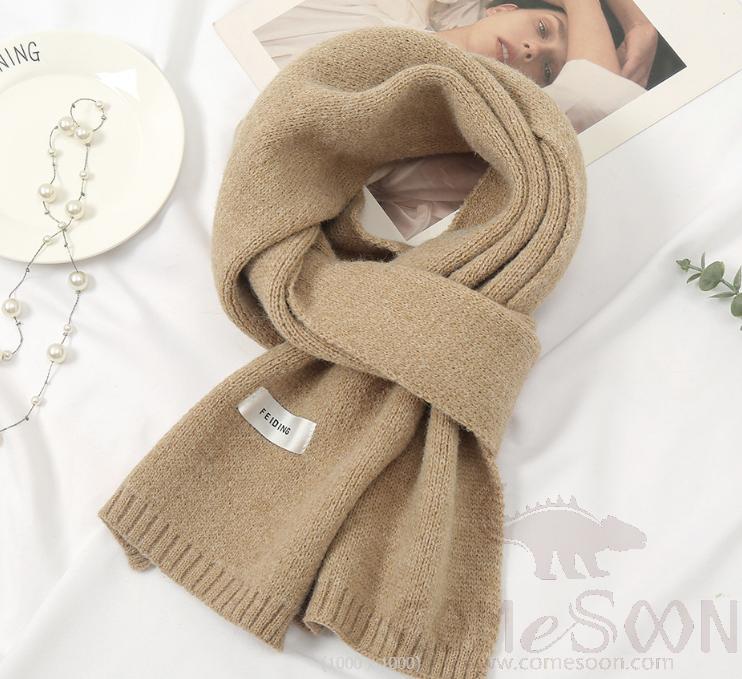Knitted Scarf, Wool, 160*23cm