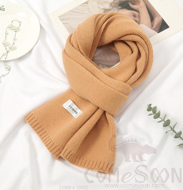 Knitted Scarf, Wool, 160*23cm