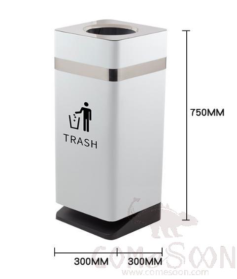 Direct Throw Trash Can, Iron Paint, 300*300*750Mm , Dustbins