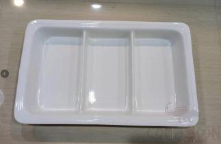 1/1 Buffet plate (three compartments),52.5*32*6.5cm
