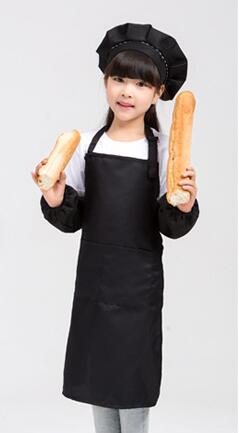 Kids Aprons with Ritz Kids Logo，Polyester，Black，60CM