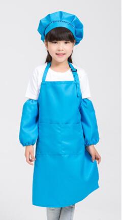 Kids Aprons with Ritz Kids Logo，Polyester，Blue，60CM