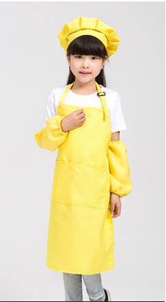 Kids Aprons with Ritz Kids Logo，Polyester，Yellow，60CM