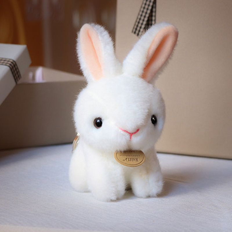 Bunny Doll  ，Super-Soft Velour，White，14CM