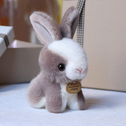 Bunny Doll  ，Super-Soft Velour，Gray，14CM