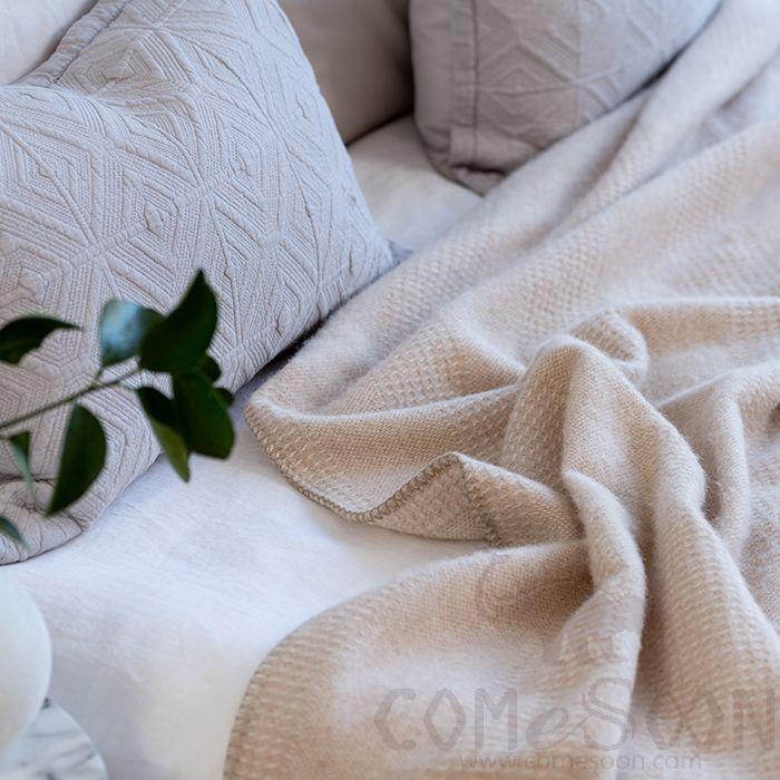 Pure Wool Blanket, Beige, 150*200cm