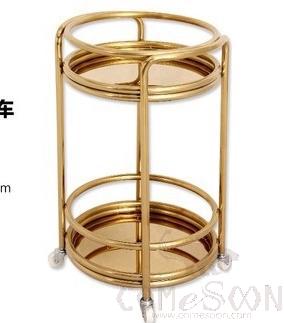 Round Service Cart, SS201. 40*67.5CM
