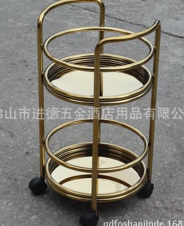 Round Service Cart, SS201. 40*68CM