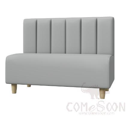 Gray Sofa, Wooden Frame, W51*L52*H75Cm