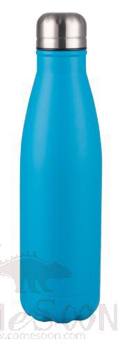 Customized Double-layer SS Water Bottle, 500ml, Light Blue