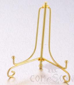 Iron Hanging Plate Rack,Iron,Gold 10 Inch,L13.5*W1*H25cm