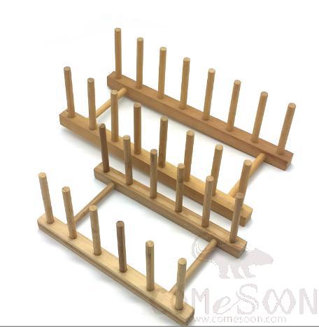 9-Post Display Stand, Beech