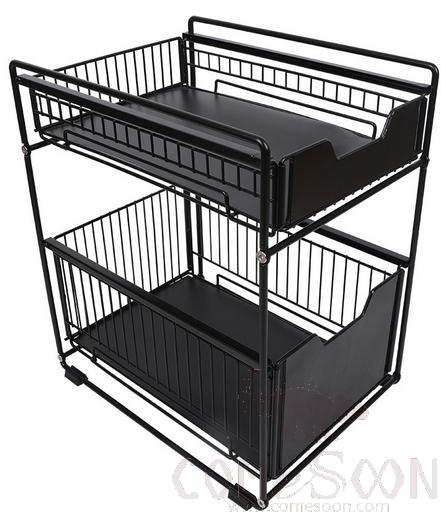 Shelf, Black Small, Carbon Steel, L37*W22*H43cm