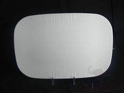 G099 Series 18&quot; Rectangular Plate - White