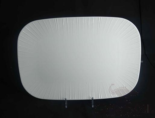 G099 Series 16&quot; Rectangular Plate - White