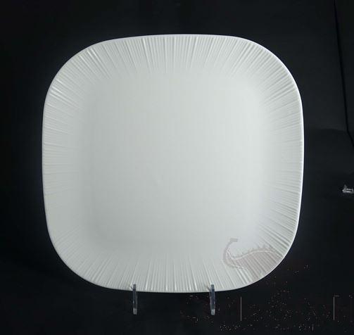 G099 Series 12&quot; Square Plate - White