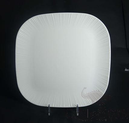 G099 Series 14&quot; Square Plate - White