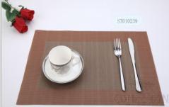 Pvc Placemat,Brown+Orange Single Frame