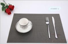 Pvc Placemat, Black And White + Black And Gold 4*4