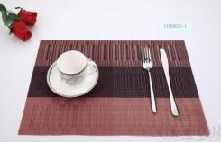 Pvc Placemat, Red And Black Gradient Bamboo